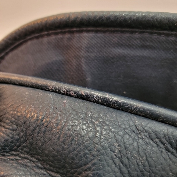 Fossil Rumi Navy Leather, Blue, Burgundy Suede with Pink Accent Crossbody - Picture 11 of 13